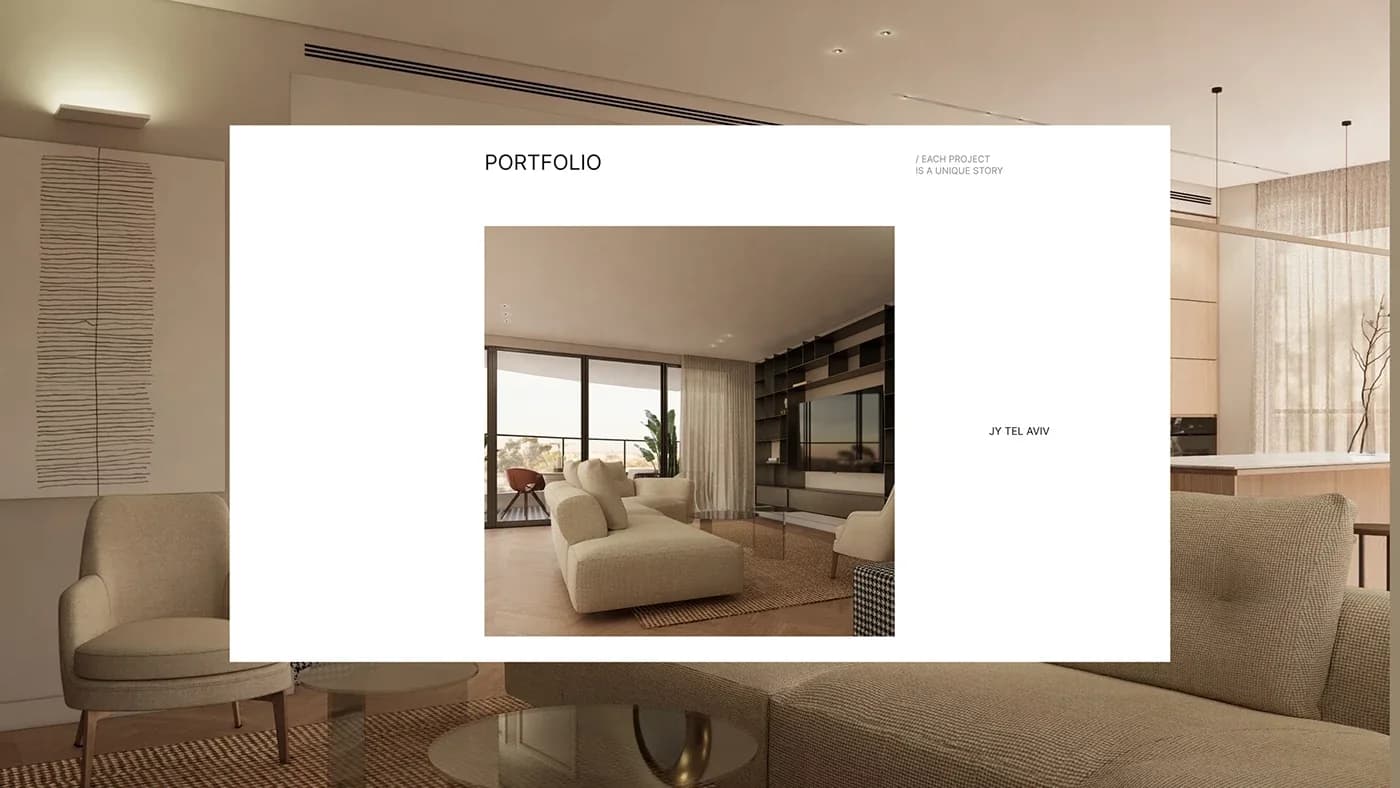 Bella Simon — a website redesign for an interior design studio — screen 2