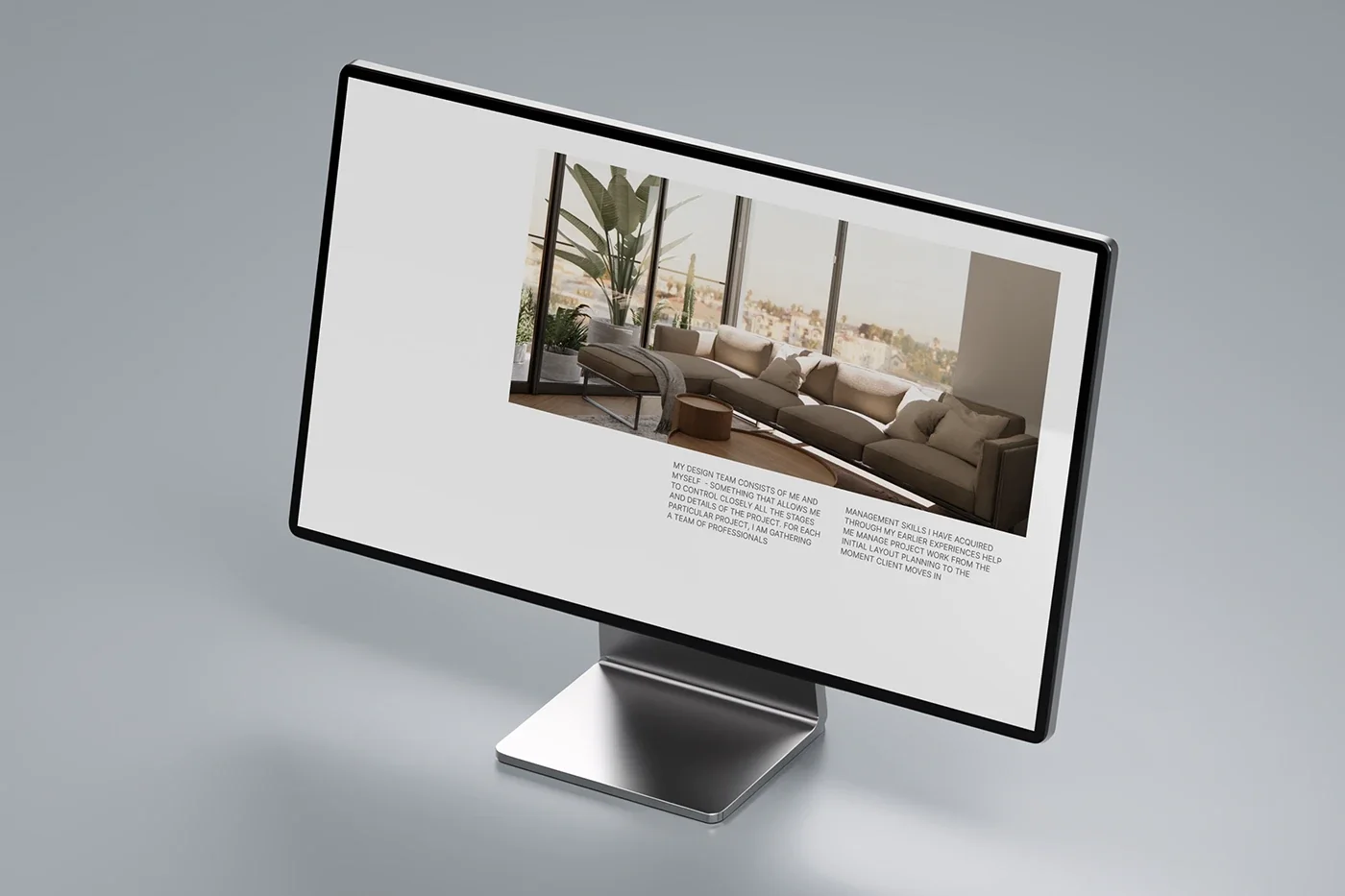 Bella Simon — a website redesign for an interior design studio — screen 5