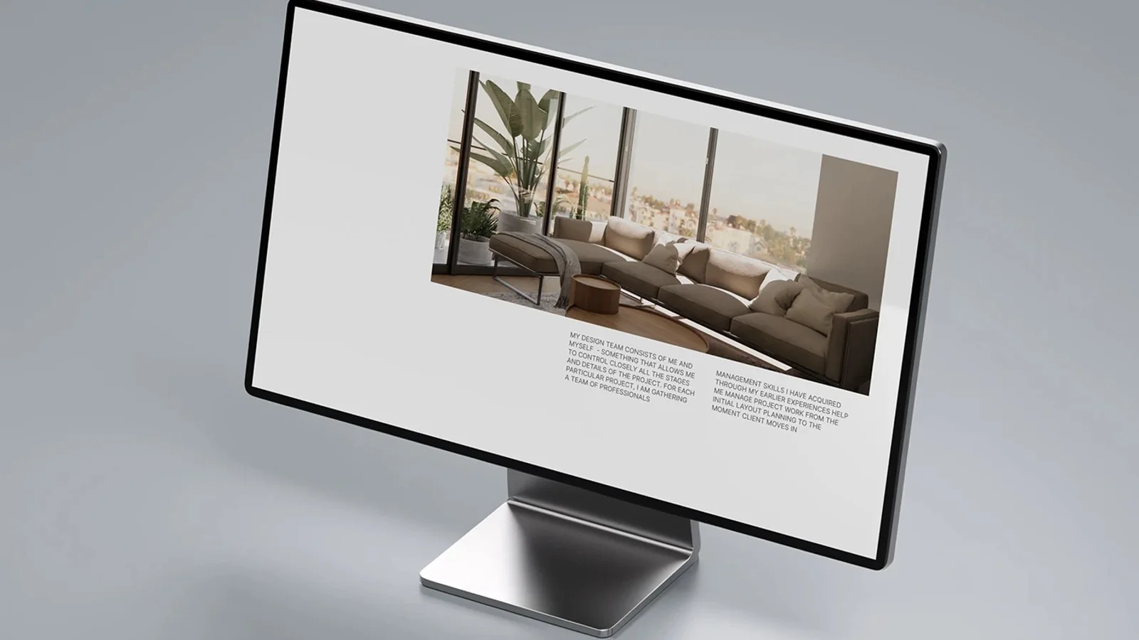 Bella Simon — a website redesign for an interior design studio