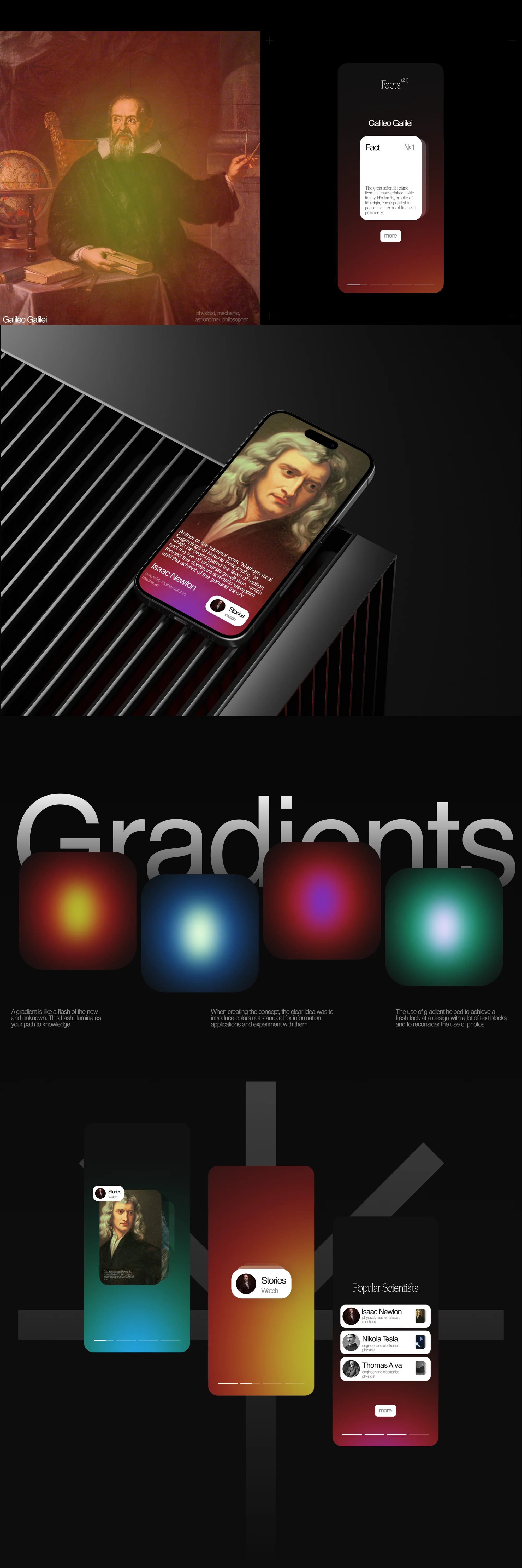 Cognition — an EdTech app concept telling history through people — screen 5