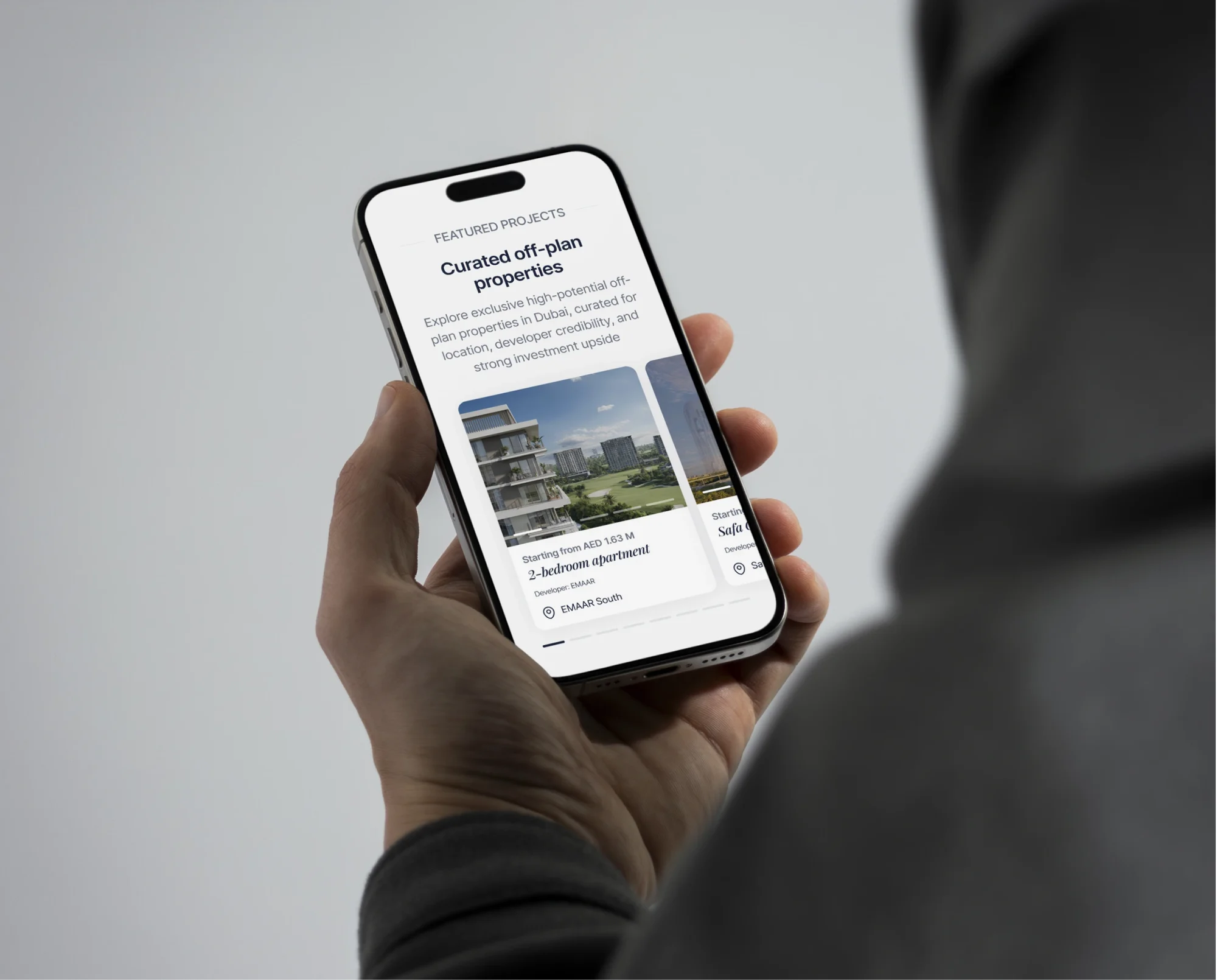 Elite Merit — a website redesign for a Dubai real estate agency — screen 9