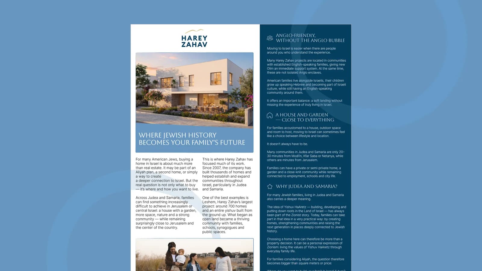Harey Zahav — property websites and materials for a US audience — screen 3