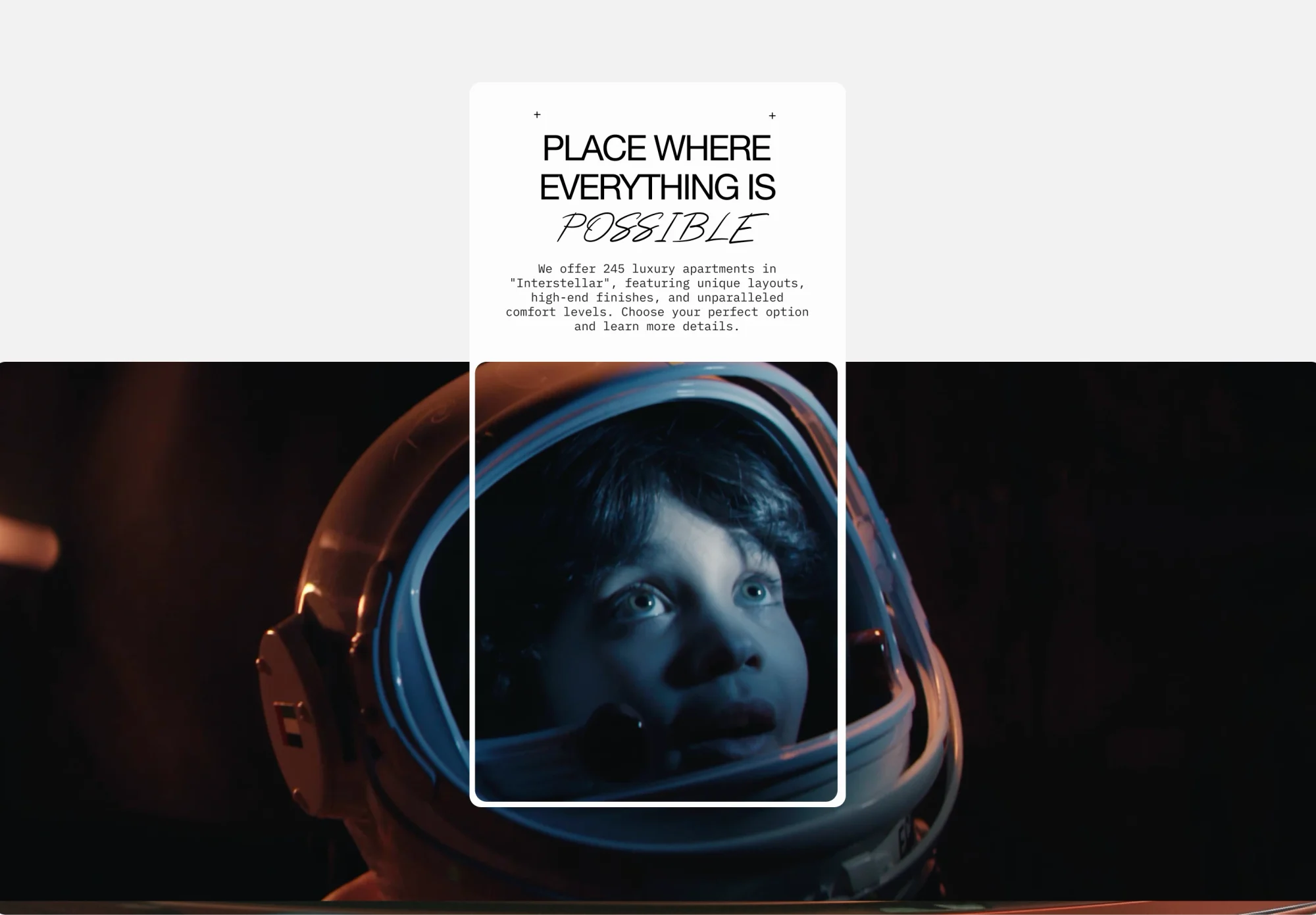 Interstellar — a digital showroom for a Dubai residential complex — screen 11