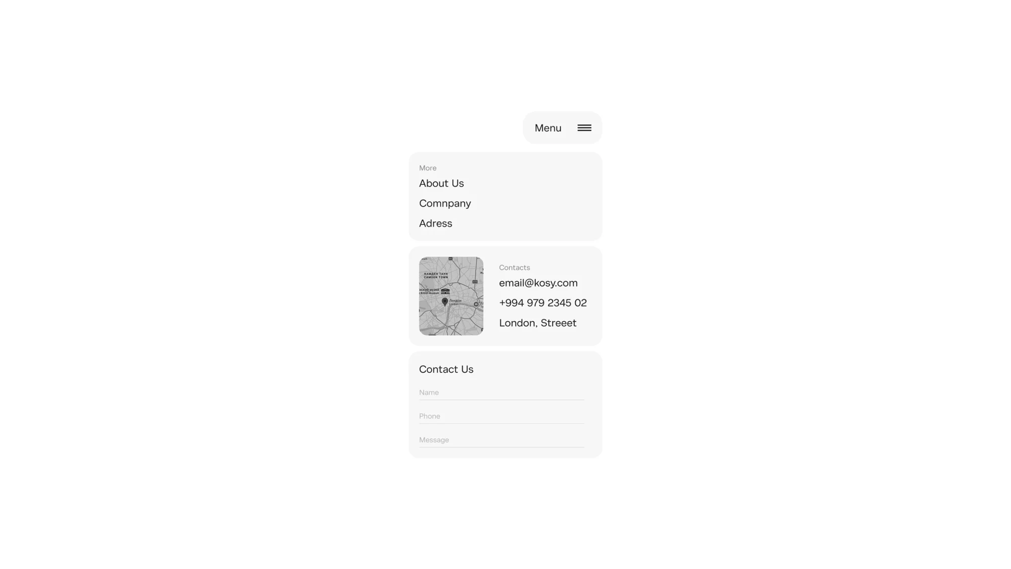 Kosy Living — a website concept for a UK developer — screen 12