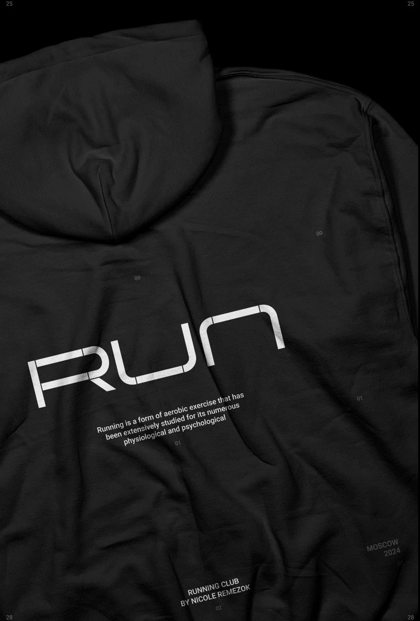 RUN DAMN — a logo and identity for a running community — screen 6