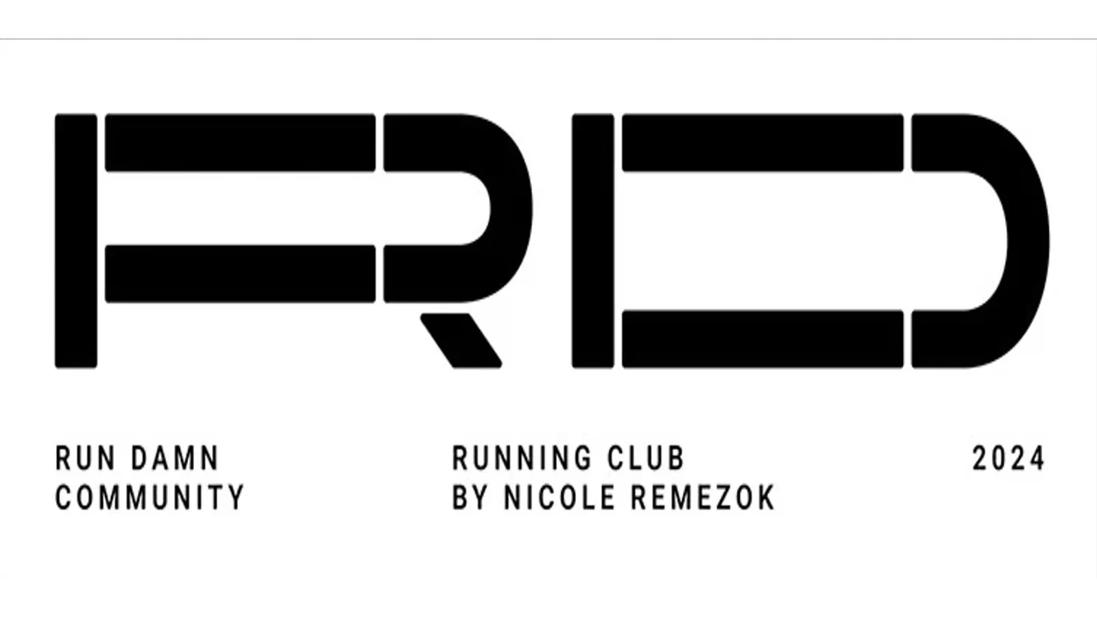 RUN DAMN — a logo and identity for a running community