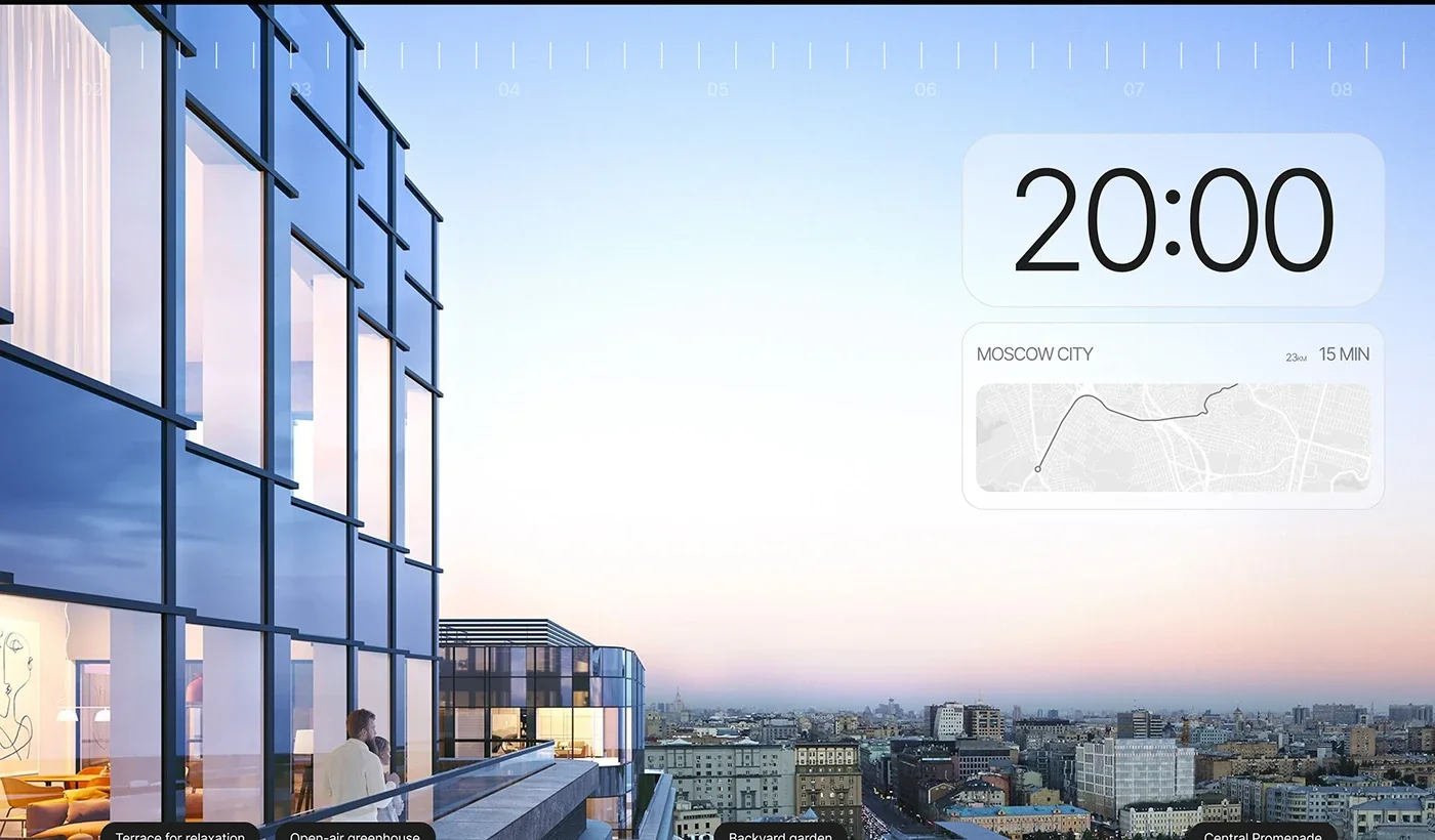 SLAVA — branding, interfaces and a website for a business centre