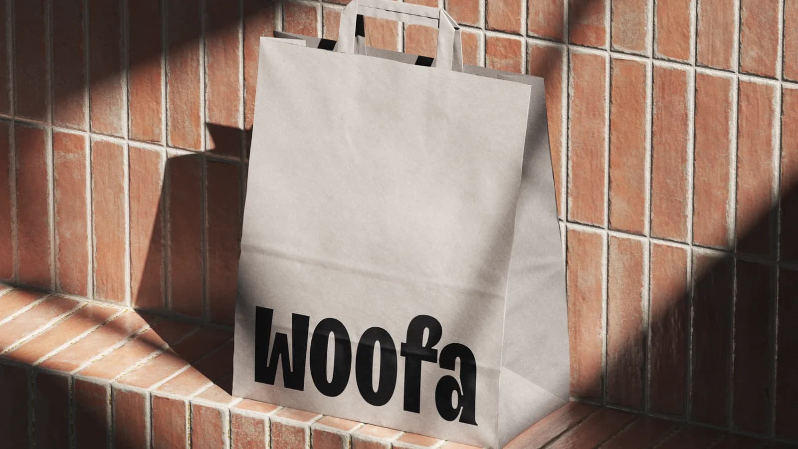 Woofa — identity and packaging for an eco dog food brand — screen 1