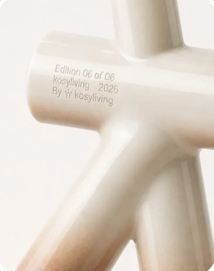 Kosy Living — a limited-edition object with engraving on ceramic