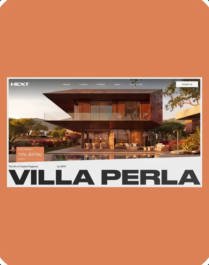 Villa Perla — coastal residence landing