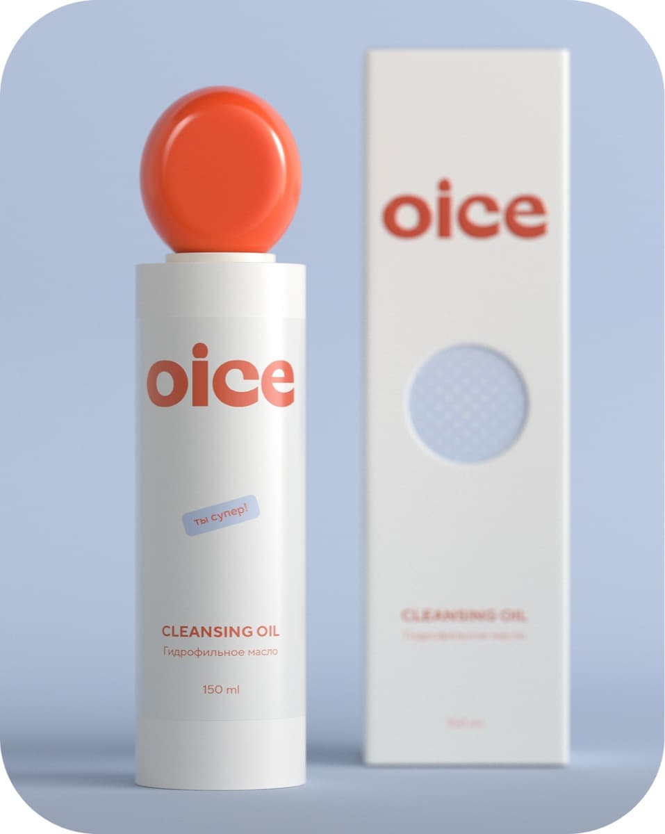 OICE — cleansing oil: bottle and box