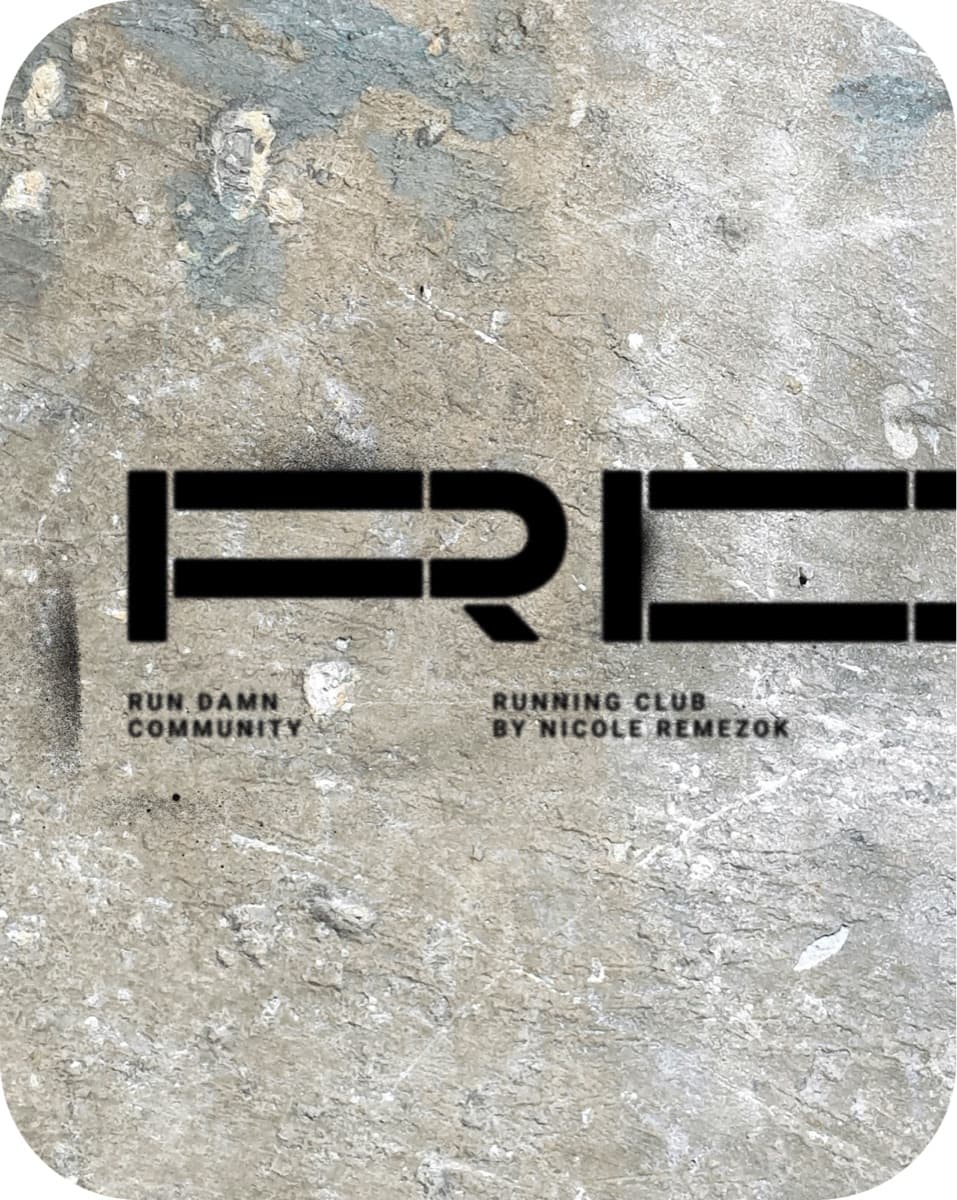 RUN DAMN — the mark on concrete