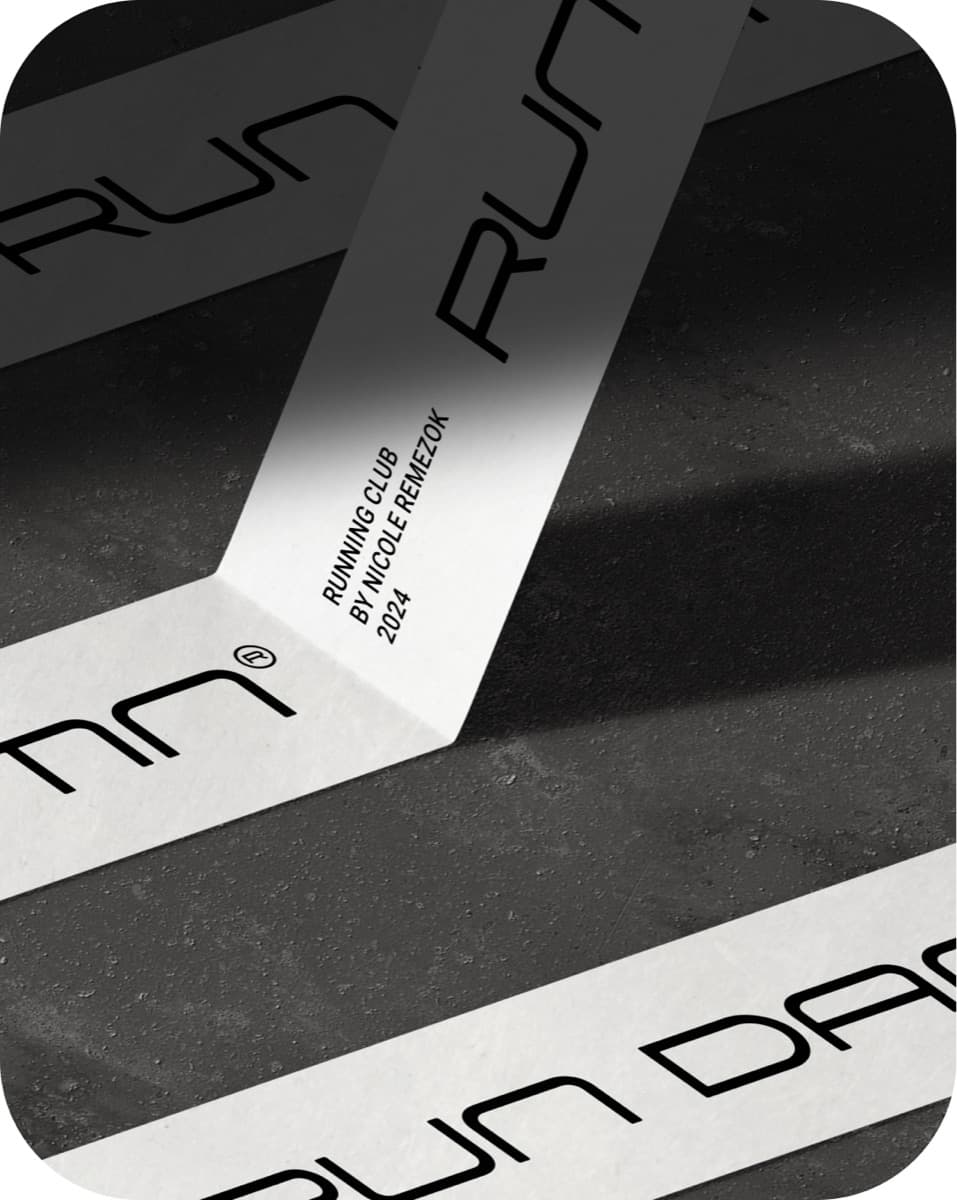 RUN DAMN — branded tape